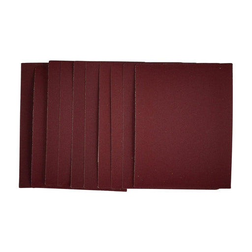Draper 1/4 Sanding Sheets, 115 x 150mm, 240 Grit (Pack of 10) 54806 Draper - Town Tools 