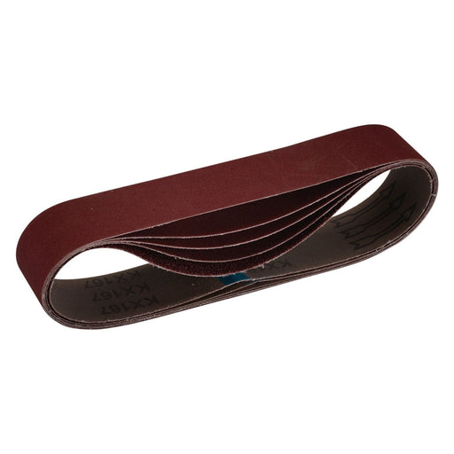 Draper 09220 Cloth Sanding Belt, 50 x 686mm, Assorted Grit (Pack of 5)