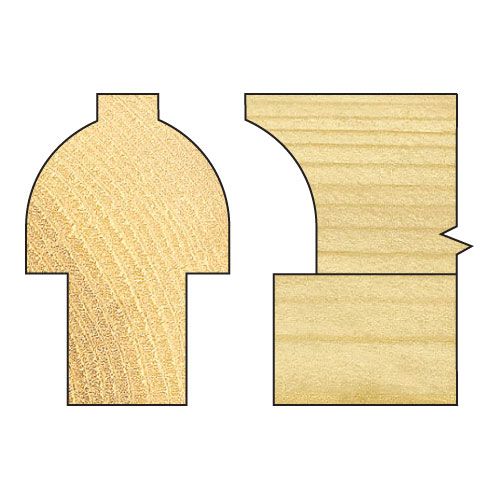 C270X1/4TC - Sash bar ovolo joint cutter 10mm radius