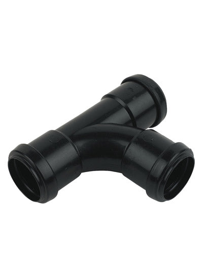 KwikPak pushfit waste swept tee - white 32mm