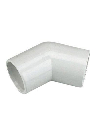 KwikPak overflow 45 deg bend - white