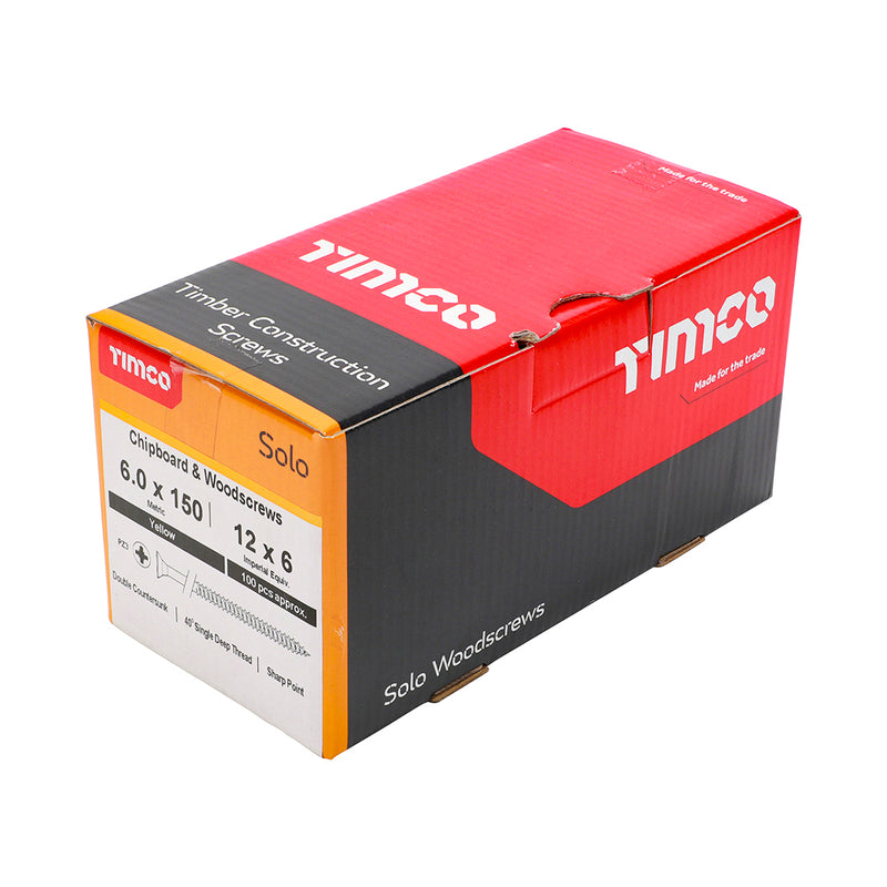 TIMCO Solo Countersunk Gold Woodscrews — Box (Part 2)