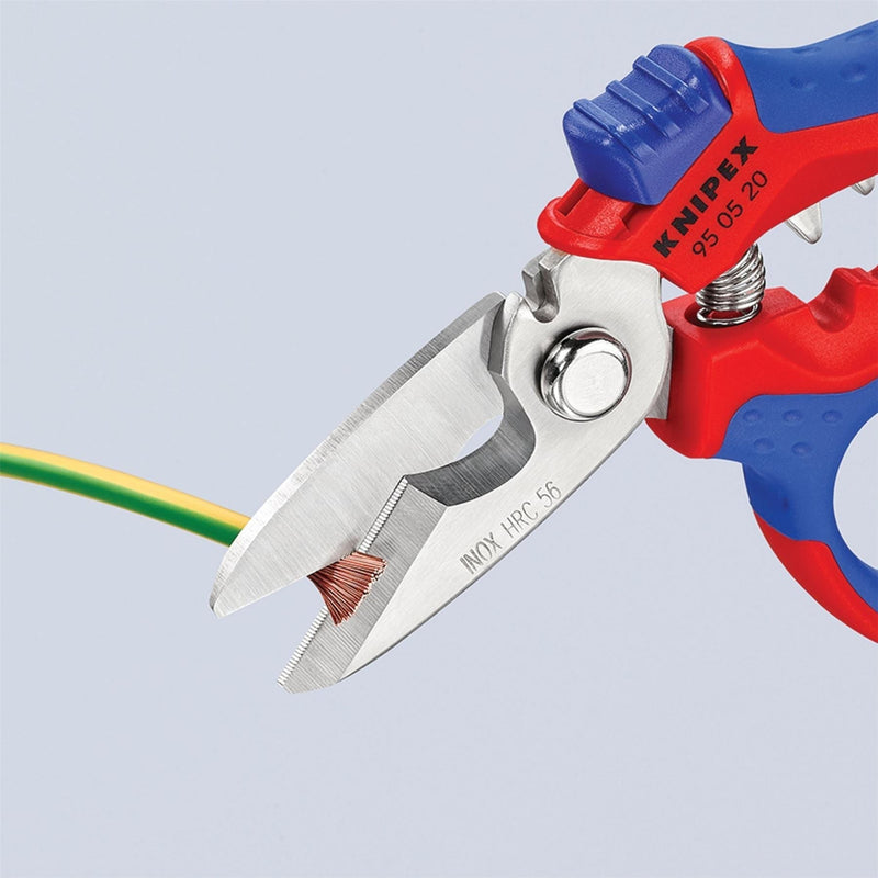 Draper Knipex 95 05 20 SB Angled Electricians Shears, 160mm Draper - Town Tools