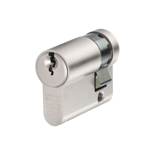 Abus Mechanical E60NP Euro Half Cylinder Nickel Pearl 10mm / 30mm Visi ABUS Mechanical - RockBottom Northampton 