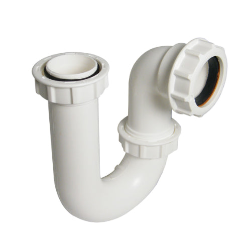 Floplast white P trap 76mm seal x 32mm TP37