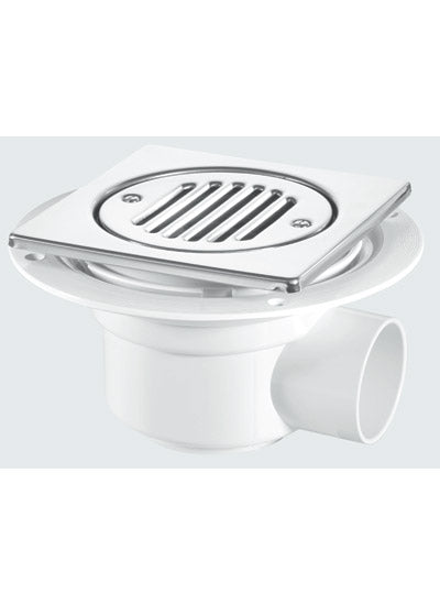 McAlpine TSG50-T150SS trapped horiz outlet gulley - polished SS