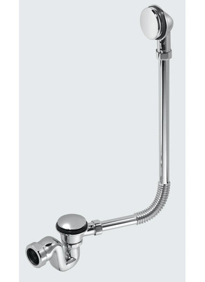 McAlpine BRASSTRAP-50-CP chromed brass bath trap with 50mm seal 1.1/2"