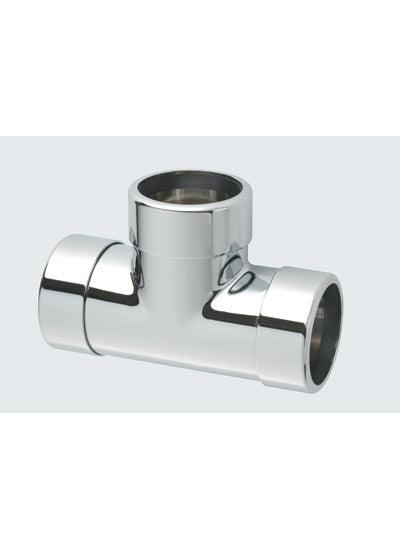 McAlpine 42ECB chromed brass eequal tee 42mm