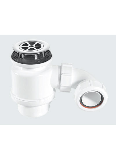 McAlpine STW4RB shower trap with 50mm seal & 70mm chromed brass flange