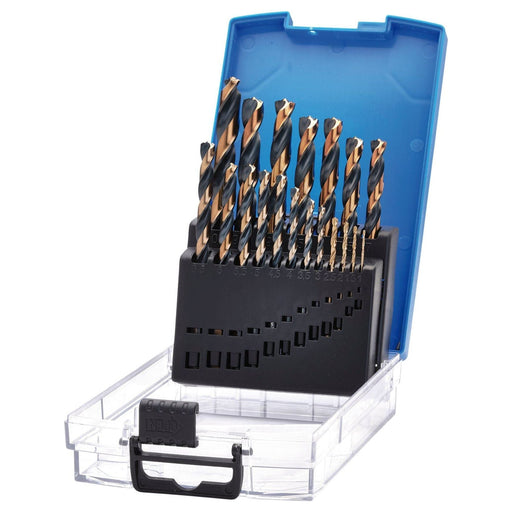 Draper 09104 HSS Turbo Titanium Drill Bit Set (19 Piece)