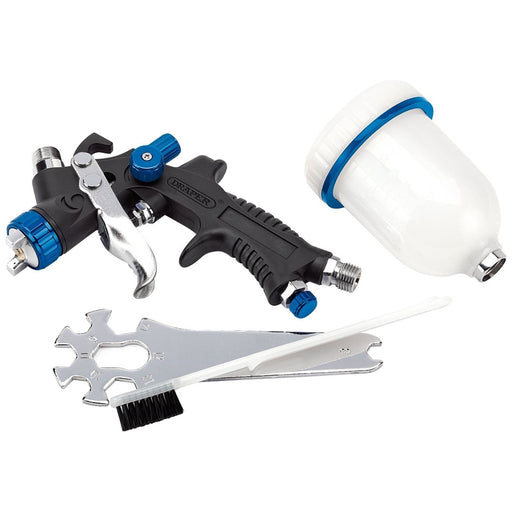 Draper 09709 Gravity Feed HVLP Composite Body Air Spray Gun, 100ml