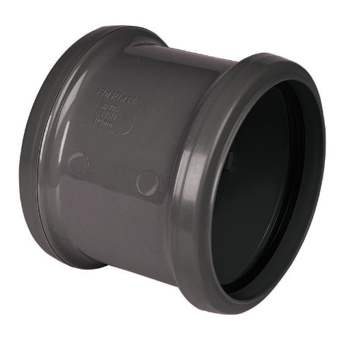 FLOPLAST 110mm soil double socket anthracite