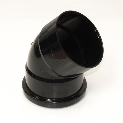 Floplast 110mm soil offset top bend black SSP440