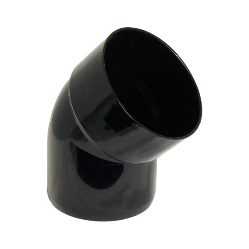 Floplast 110mm soil offset bottom bend black SP453