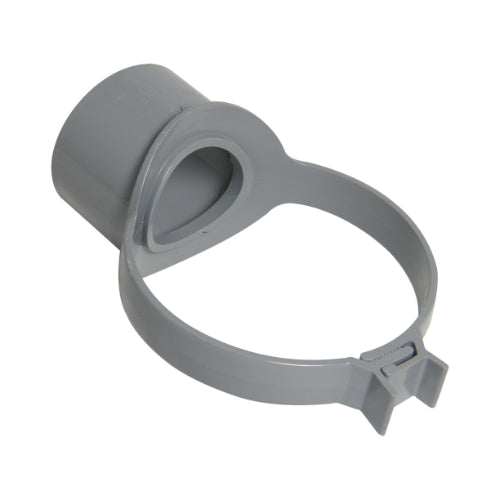 Floplast 110mm soil strap boss grey SP319