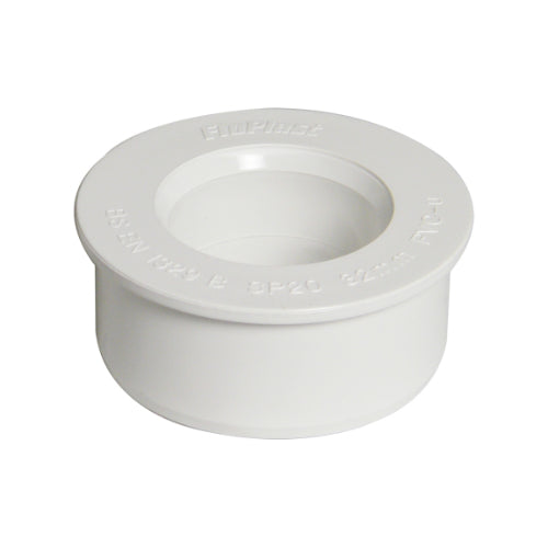 FLOPLAST boss adaptor - solvent 40mm wht