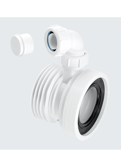 McAlpine WCCON1V WC straight connector with boss