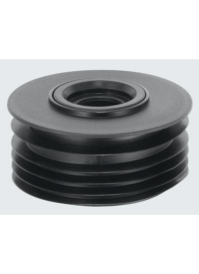 McA drain conn 110mm o/set - blck DC2BL-OS