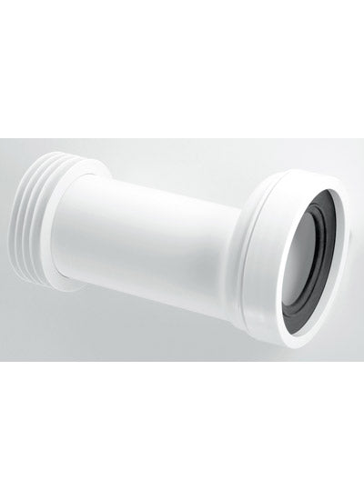McAlpine WCCON5B rigid WC connector with adj length 24mm offset & red end 90mm