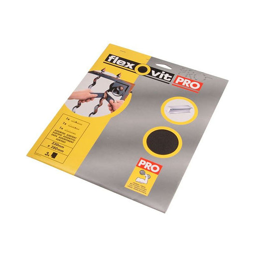Flexovit Emery Cloth Sanding Sheets 230 x 280mm Coarse 40G (25) Flexovit - RockBottom Northampton