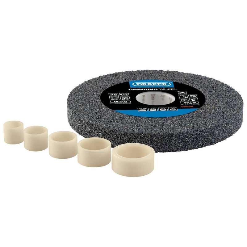 Draper Aluminium Oxide Bench Grinding Wheel, 150 x 20mm, 36 Grit 99566 Draper - Town Tools 