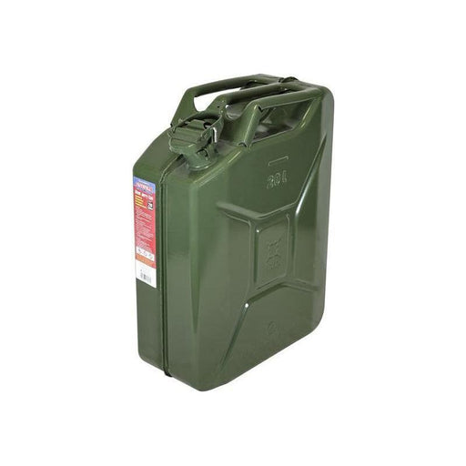Faithfull Green Steel Jerry Can 20 litre Faithfull - RockBottom Northampton