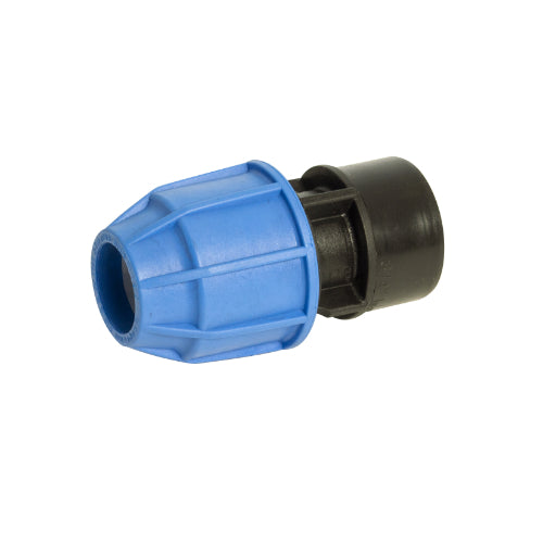 Floplast female adaptor for MDPE pipe 20mm x 1/2"FI