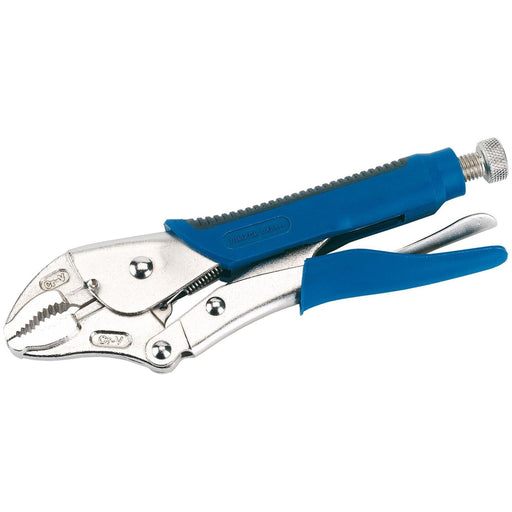 Draper 89124 Soft Grip Curved Jaw Self Grip Pliers, 220mm