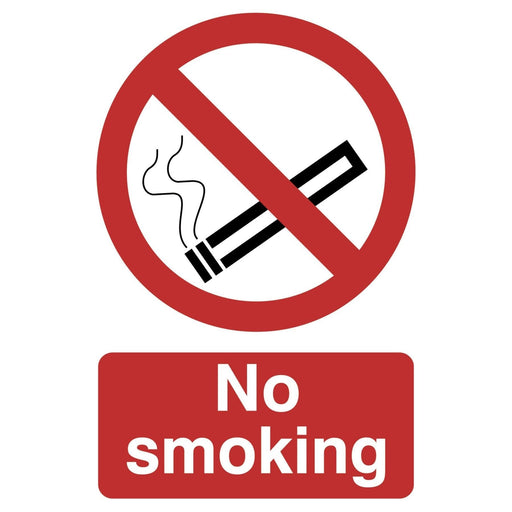 Draper 72165 'No Smoking' Prohibition Sign, 200 x 300mm