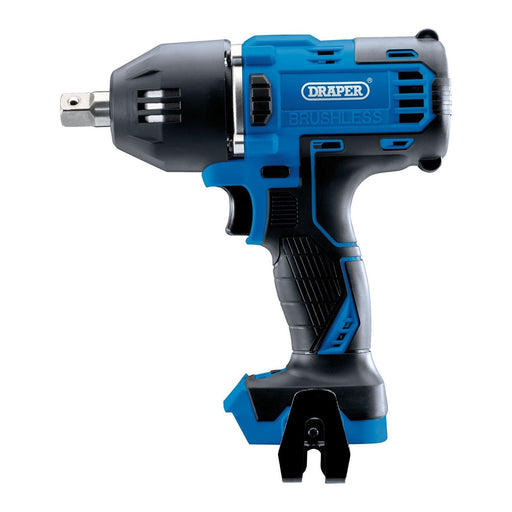 Draper 99250 D20 20V Brushless Mid-Torque Impact Wrench, 1/2" Sq. Dr., 400Nm (Sold Bare)
