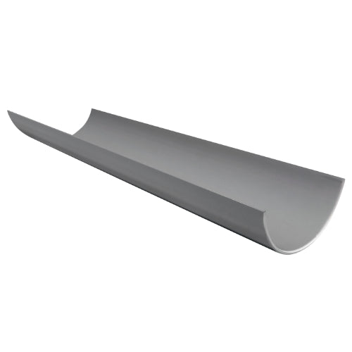 Floplast 112mm round gutter 2m grey RG2