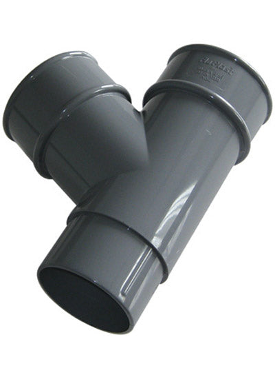 KwikPak rainwater 68mm dia 112.5 deg  branch grey