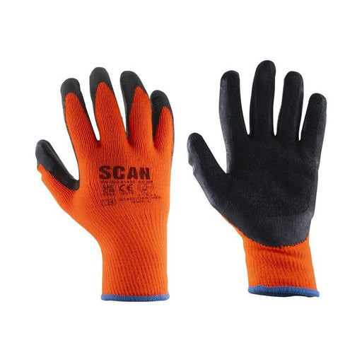 Scan Thermal Latex Coated Gloves - XL (Size 10) (Pack 5) Scan - RockBottom Nothampton