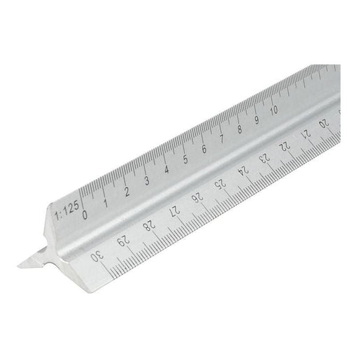 Faithfull Aluminium Triangle Scale Rule 300mm Faithfull - RockBottom Northampton