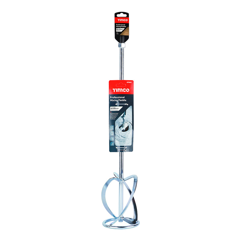 TIMCO Professional Mixing Paddle for Plaster, Paint, Cement, Mortar & Adhesive, Heavy Duty M14