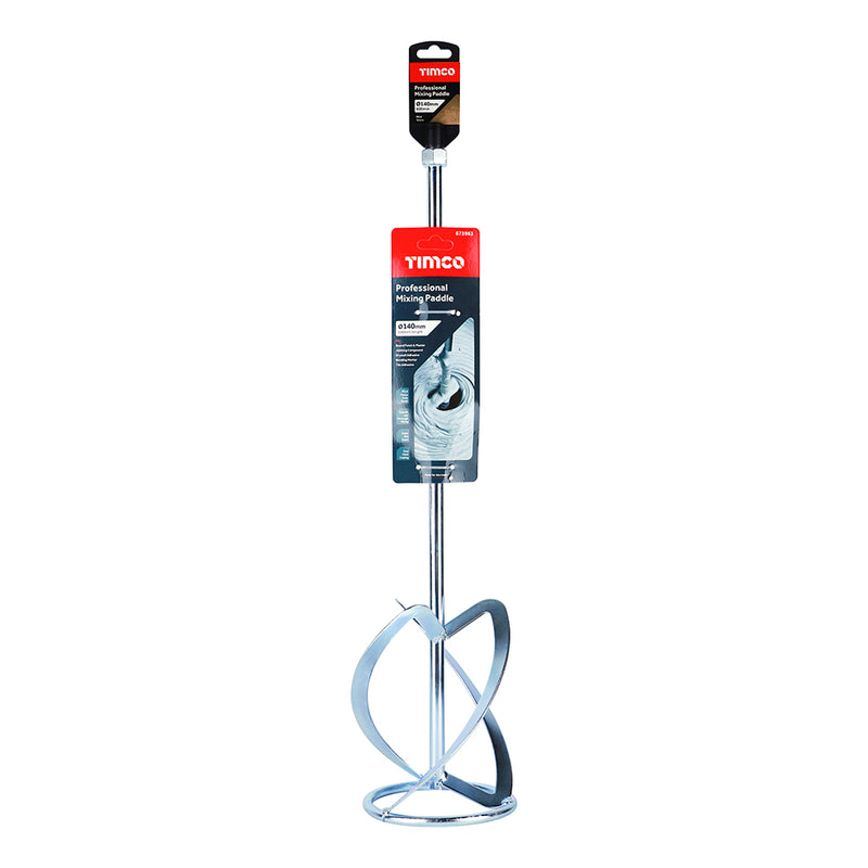 TIMCO Professional Mixing Paddle for Plaster, Paint, Cement, Mortar & Adhesive, Heavy Duty M14