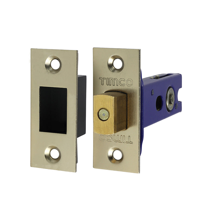 TIMCO Architectural Tubular Deadbolt Electro Brass & Satin Nickel