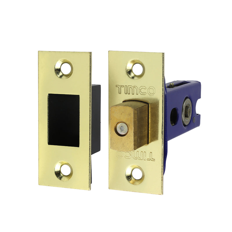 TIMCO Architectural Tubular Deadbolt Electro Brass & Satin Nickel - 103mm