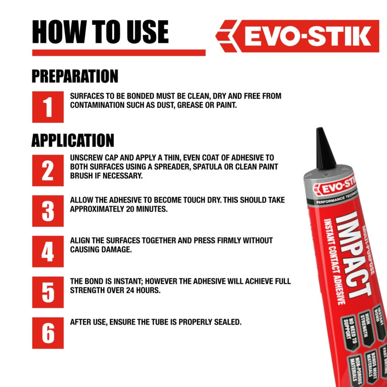 Evo-Stik Impact Adhesive 30g Tube Blister Pack