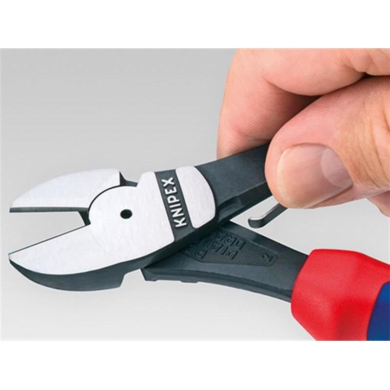 Knipex High Leverage Diagonal Cutters Multi-Component Grip with Spring 180mm Knipex - RockBottom Northampton