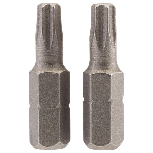 Draper 66431 Draper TX-STAR® Insert Bit, 1/4" Hex, 25mm Long, T25 (Pack of 2)