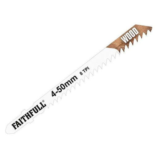 Faithfull Wood Jigsaw Blades Pack of 5 T111C Faithfull - RockBottom Northampton