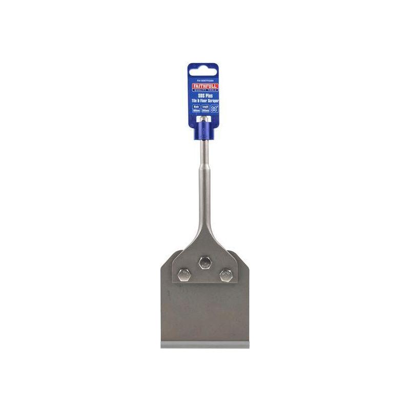 Faithfull SDS Plus Tile & Floor Scraper 265 x 100mm Faithfull - RockBottom Northampton