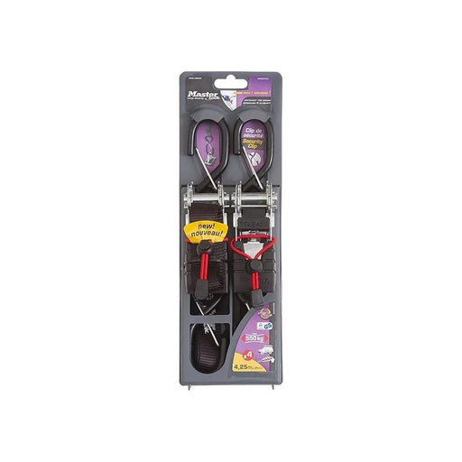 Master Lock Ratchet Tie-Down S-Hooks 4.25m 2 Piece Master Lock - RockBottom Northampton