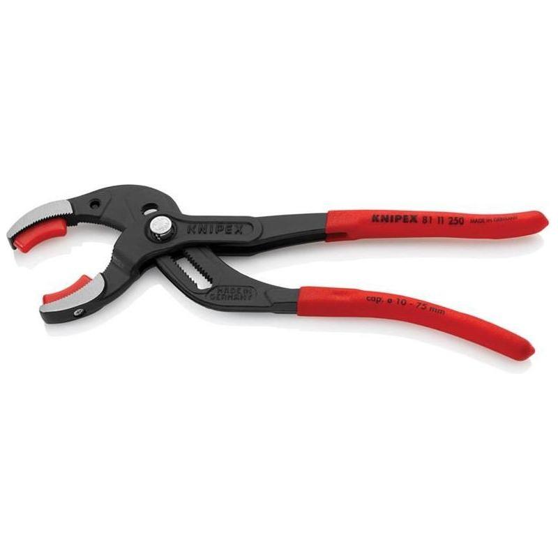 Knipex Plastic Pipe Grip Pliers Plastic Jaws Black 250mm Knipex - RockBottom Northampton