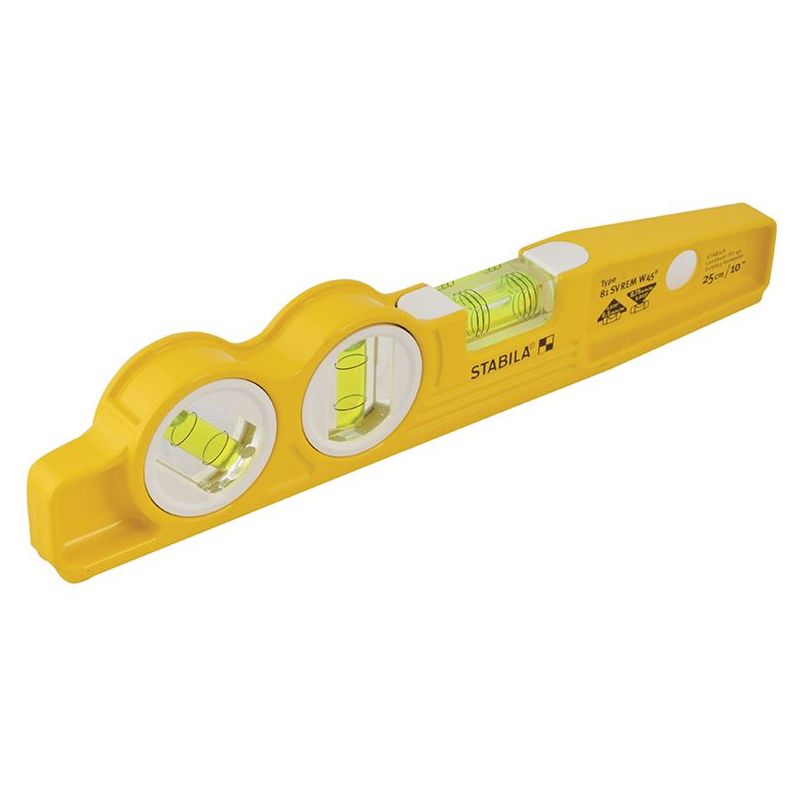 Stabila 81 SV REM W45 Rare Earth Magnetic Torpedo Level 25cm Fixed Stabila - RockBottom Nothampton