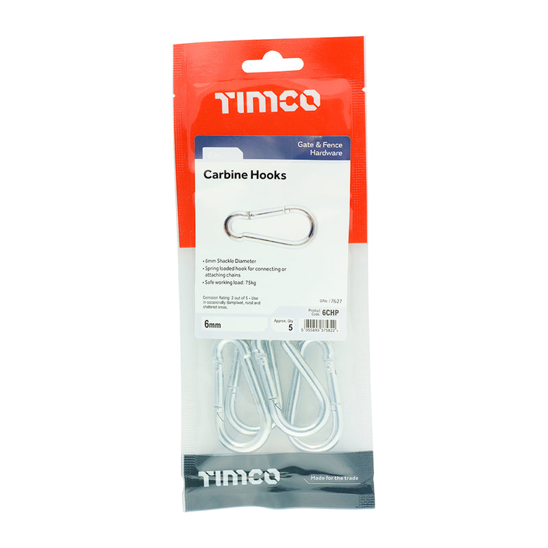 TIMCO Carbine Hooks Silver — Bag