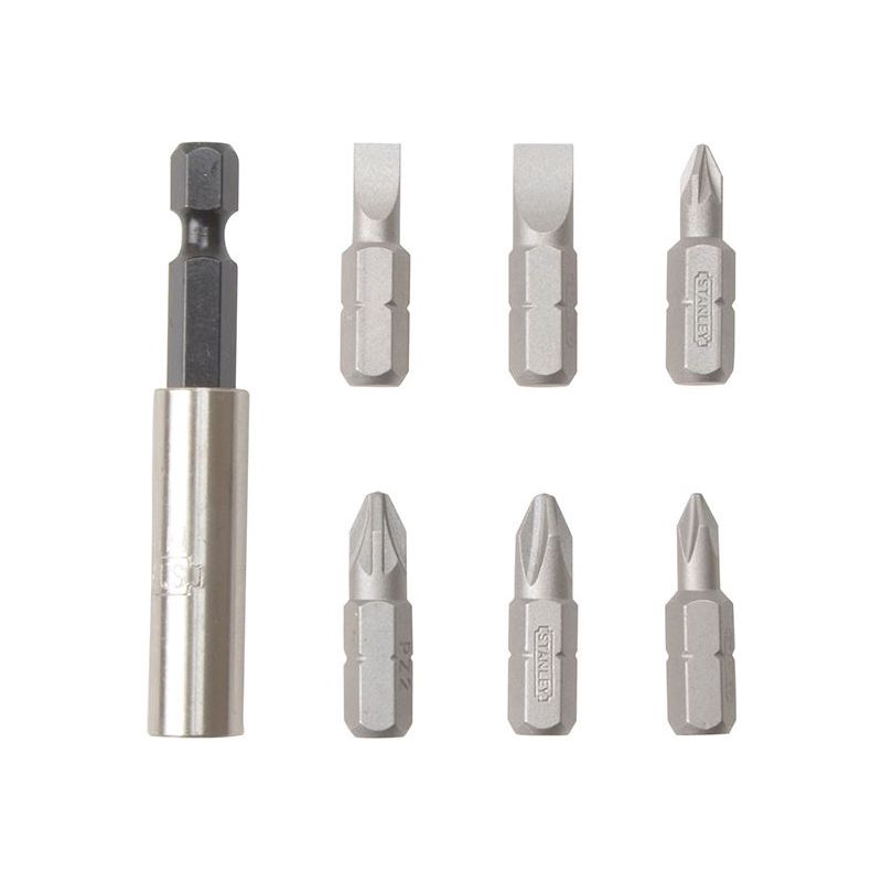 Stanley® Hand Tools Slotted/Phillips/Pozidriv Insert Bit Set, 7 Piece STANLEY® Hand Tools - RockBottom Nothampton