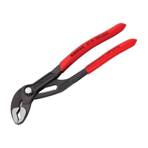 Knipex Cobra® Water Pump Pliers PVC Grip 180mm Knipex - RockBottom Northampton