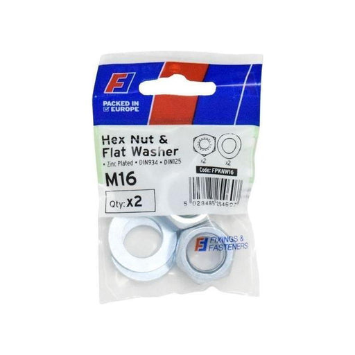 Forgefix Nut & Washer M16 ForgePack 2 ForgeFix - RockBottom Northampton